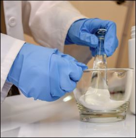 Mixing different ingredients under sterile FDA approved conditions